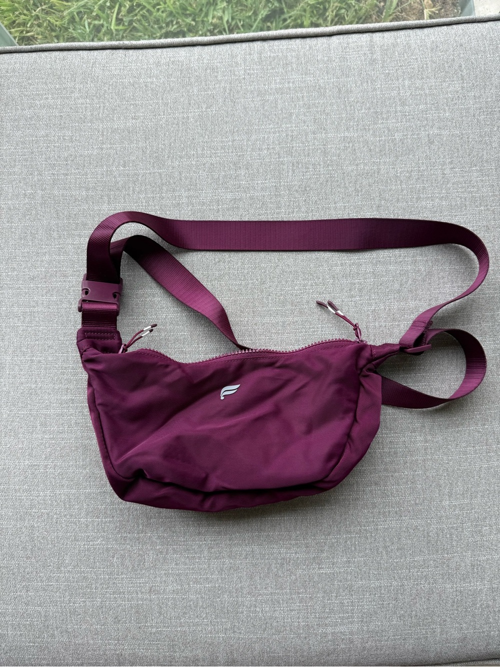 Fabletics Deep Plum Crossbody Belt Bag